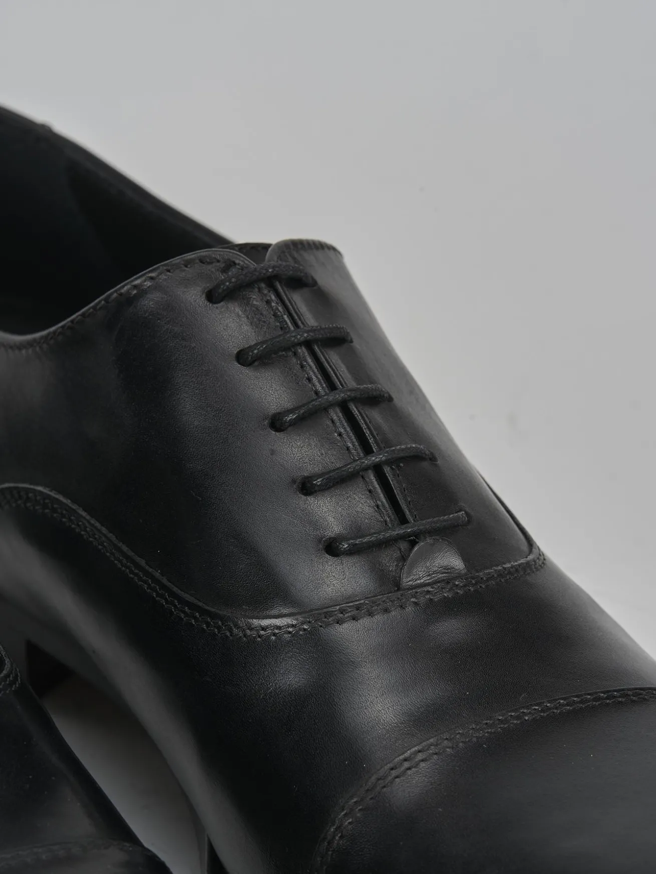 Stringate pelle nero