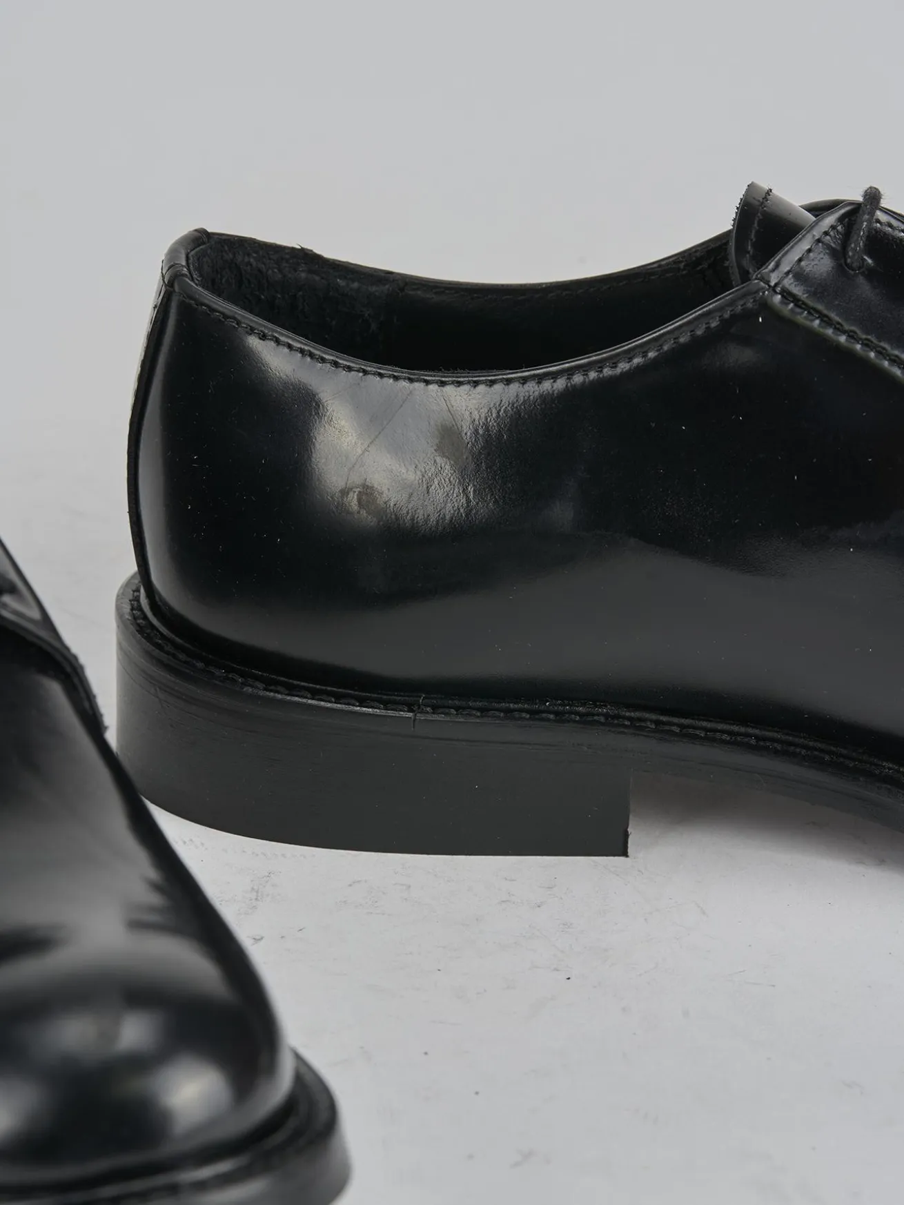 Stringate pelle nero