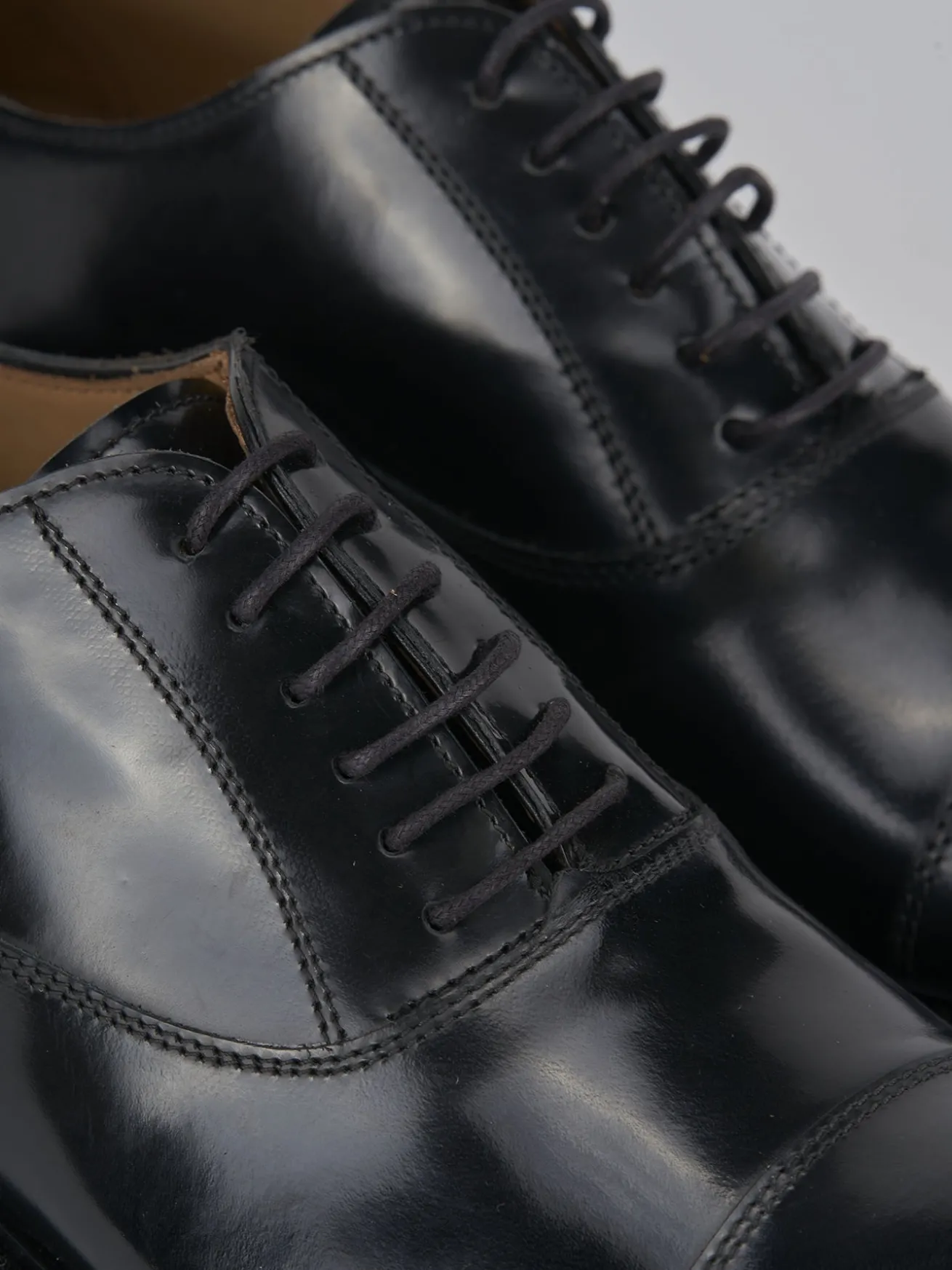 Stringate pelle nero