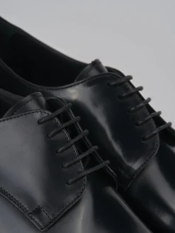 Stringate pelle nero