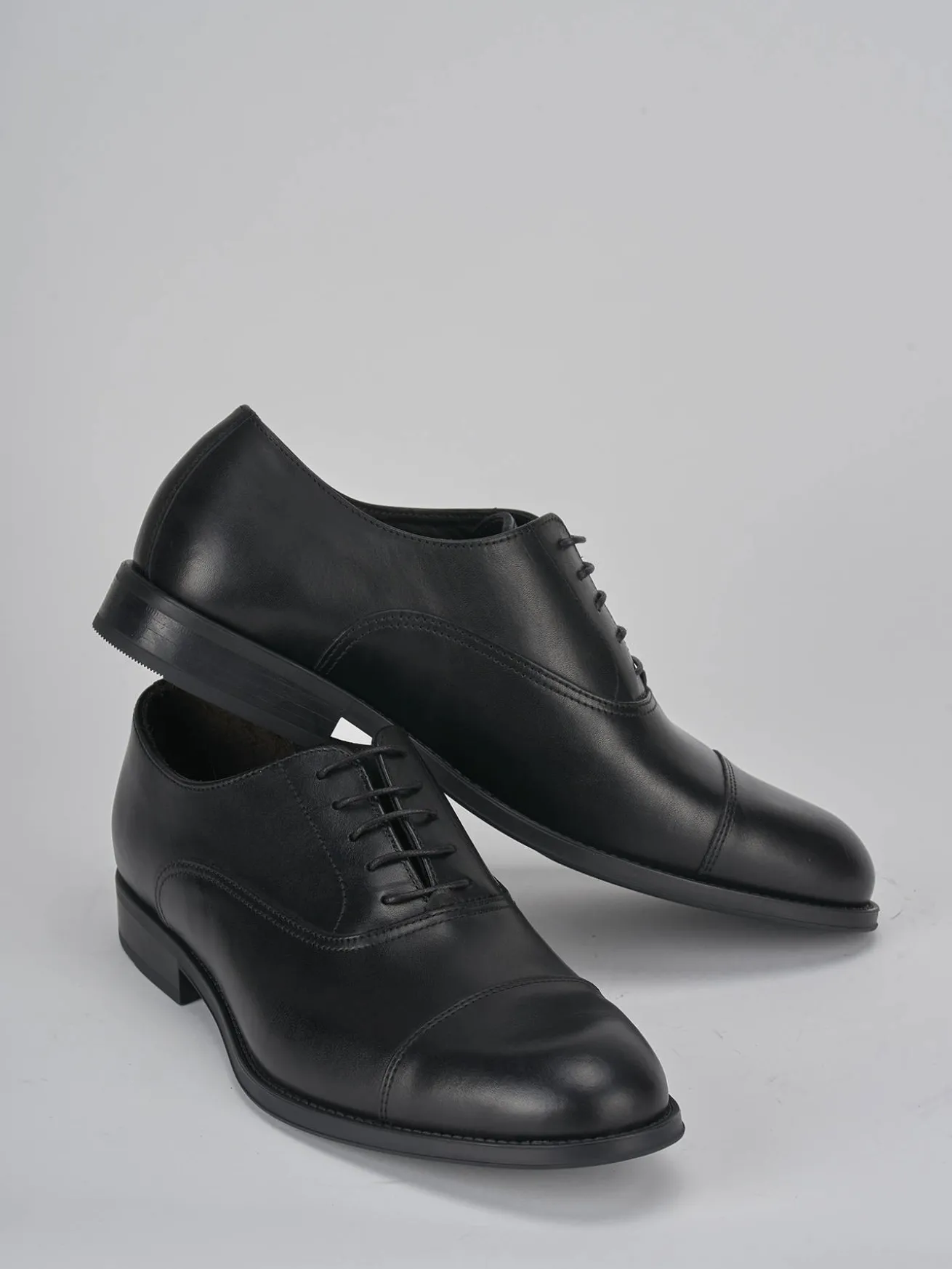 Stringate pelle nero