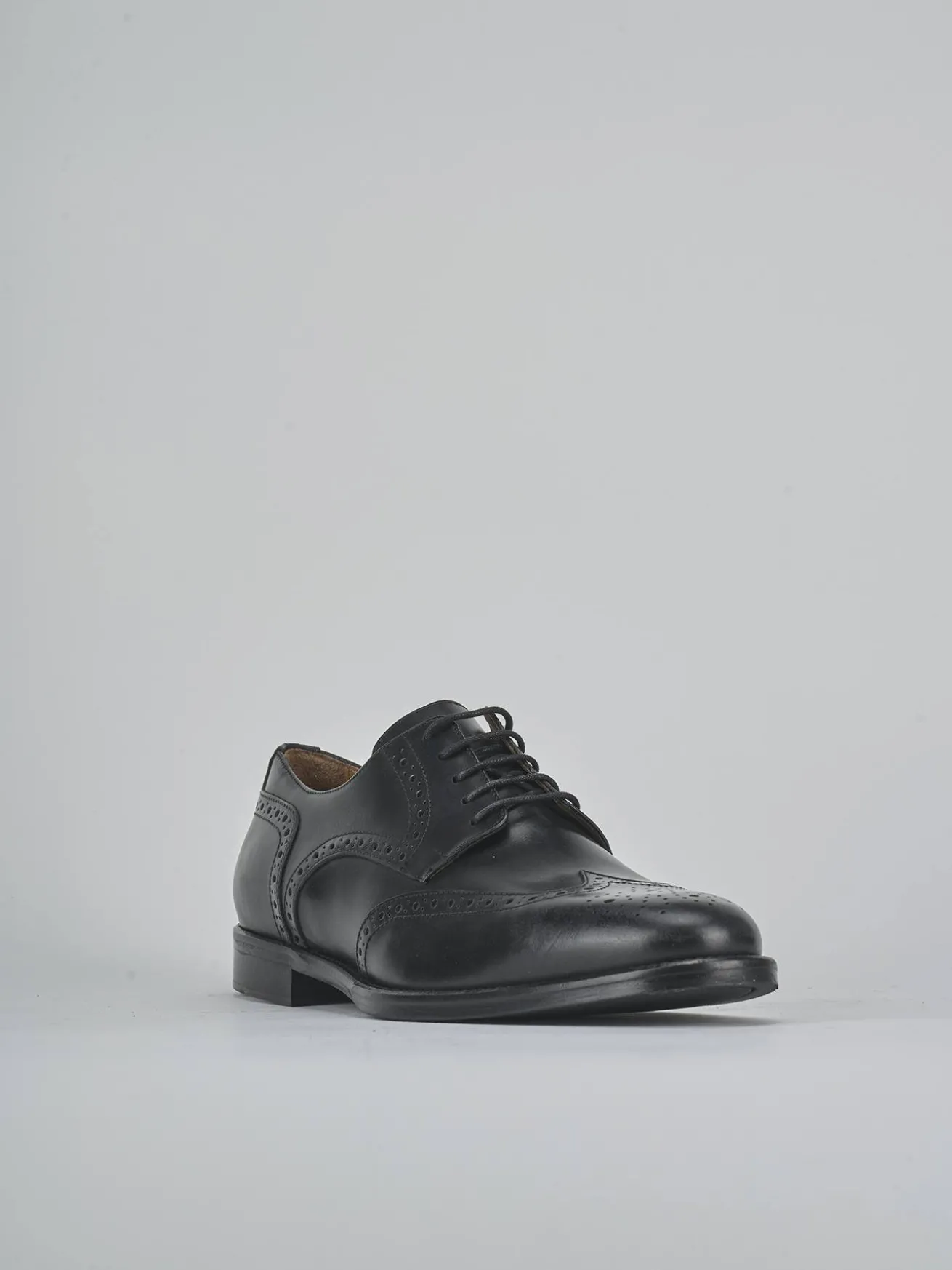 Stringate pelle nero