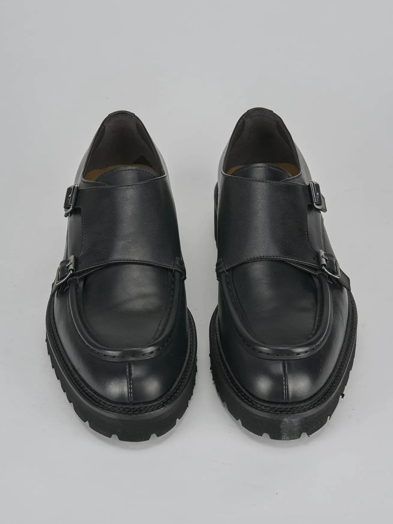 Stringate pelle nero