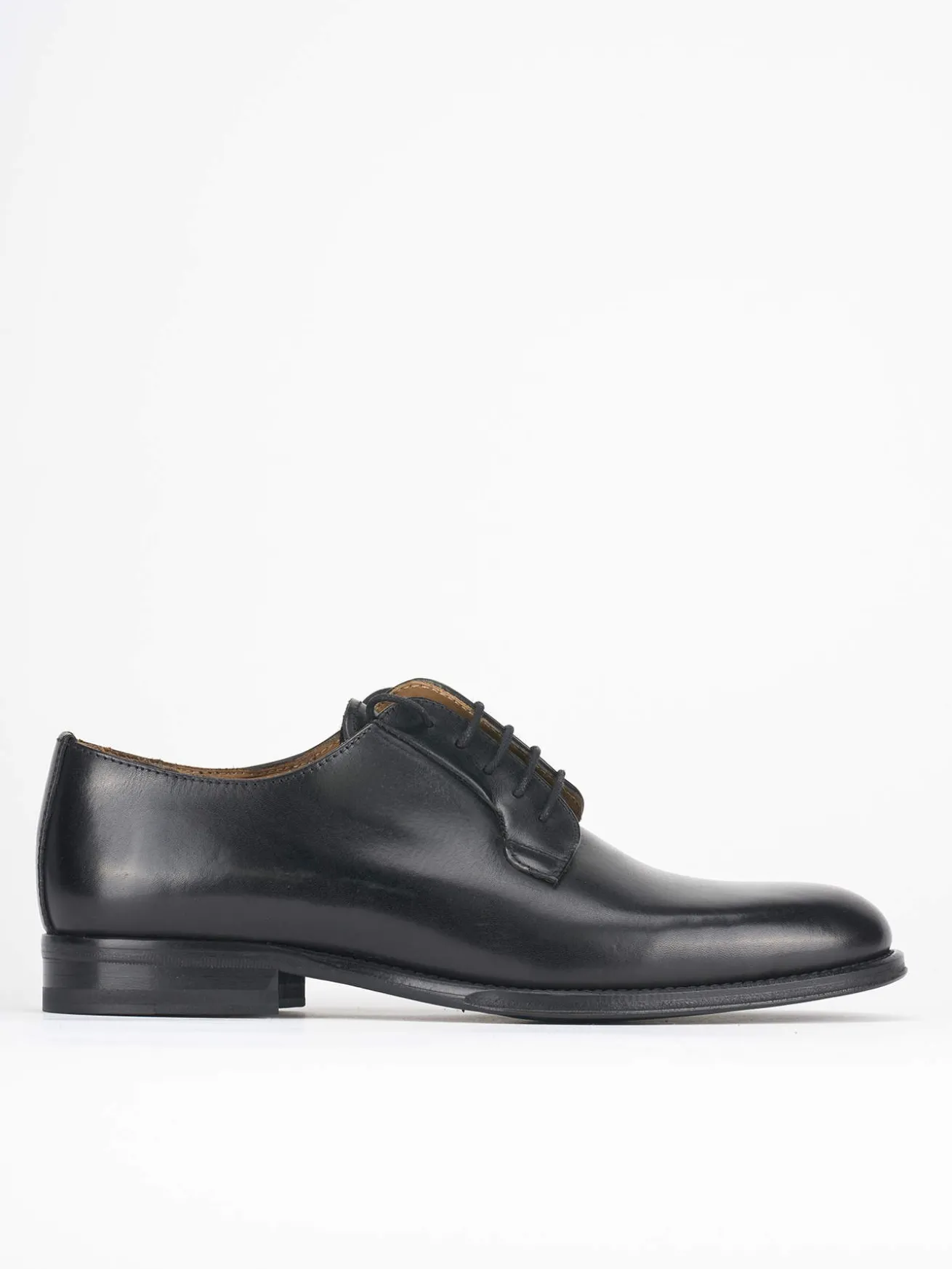 Stringate pelle nero