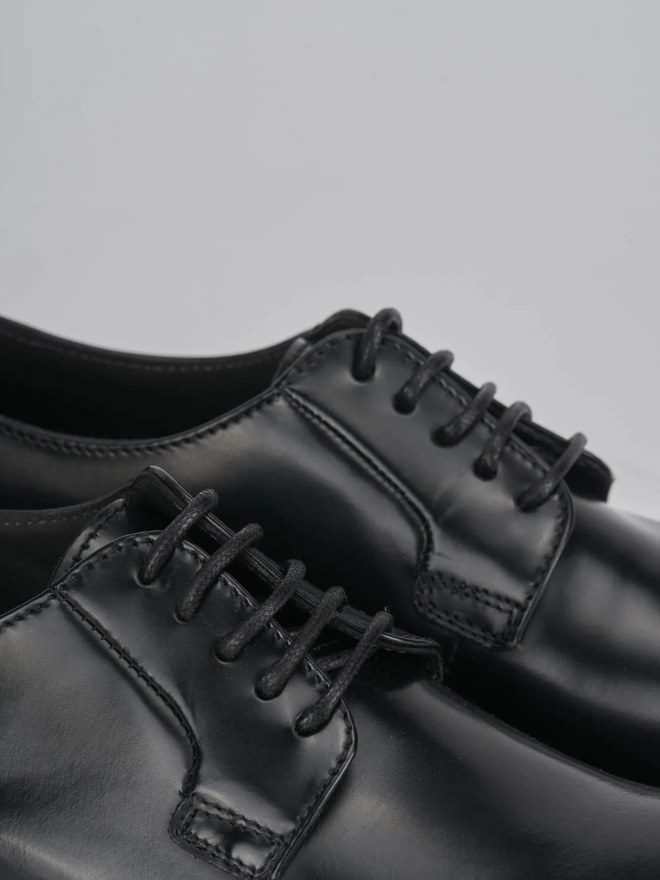 Stringate pelle nero