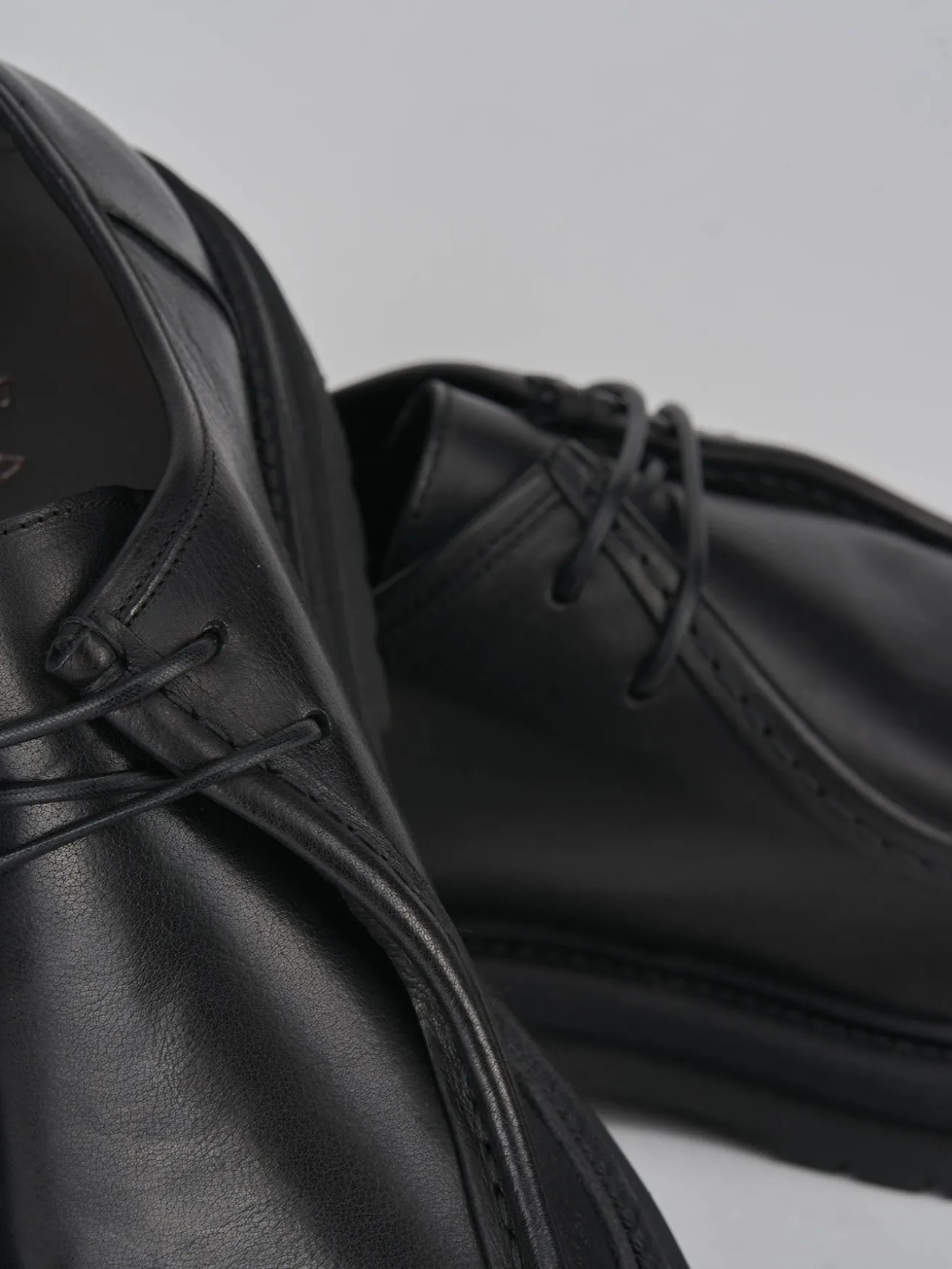 Stringate pelle nero