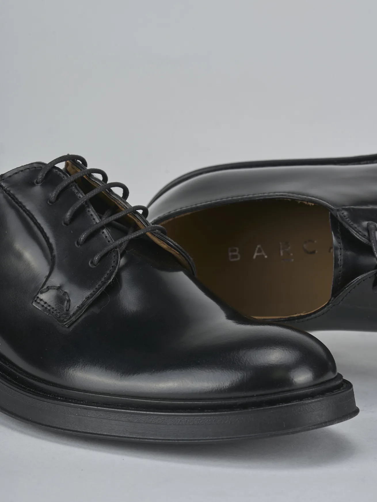 Stringate pelle nero