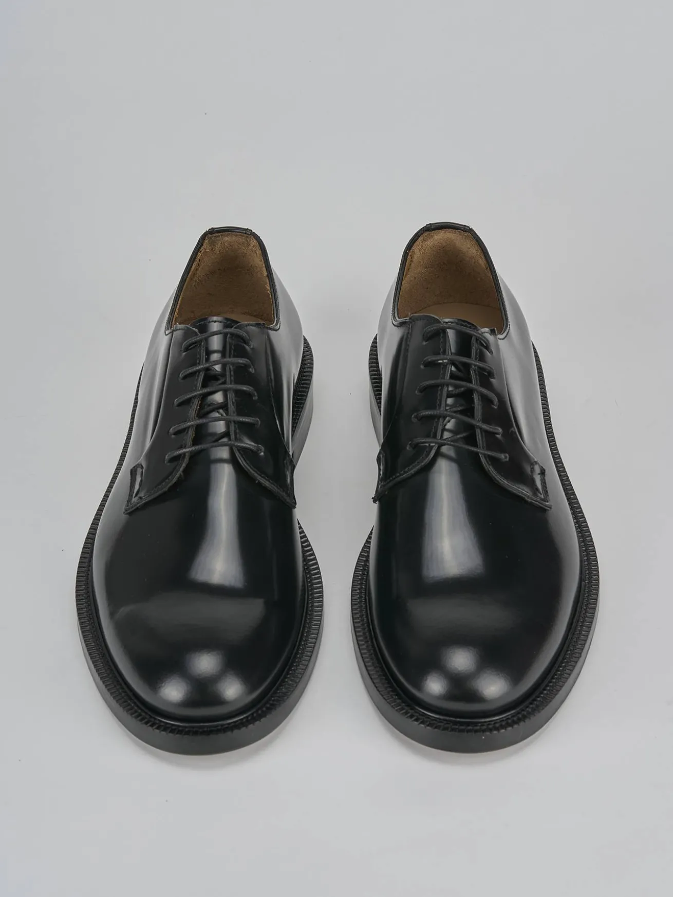 Stringate pelle nero