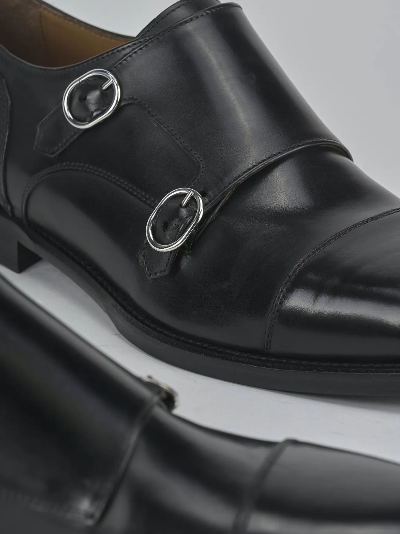 Stringate pelle nero