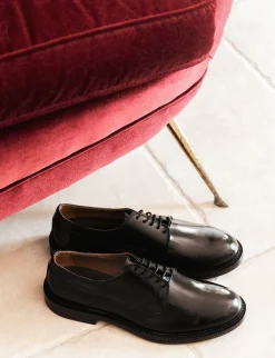 Stringate pelle nero