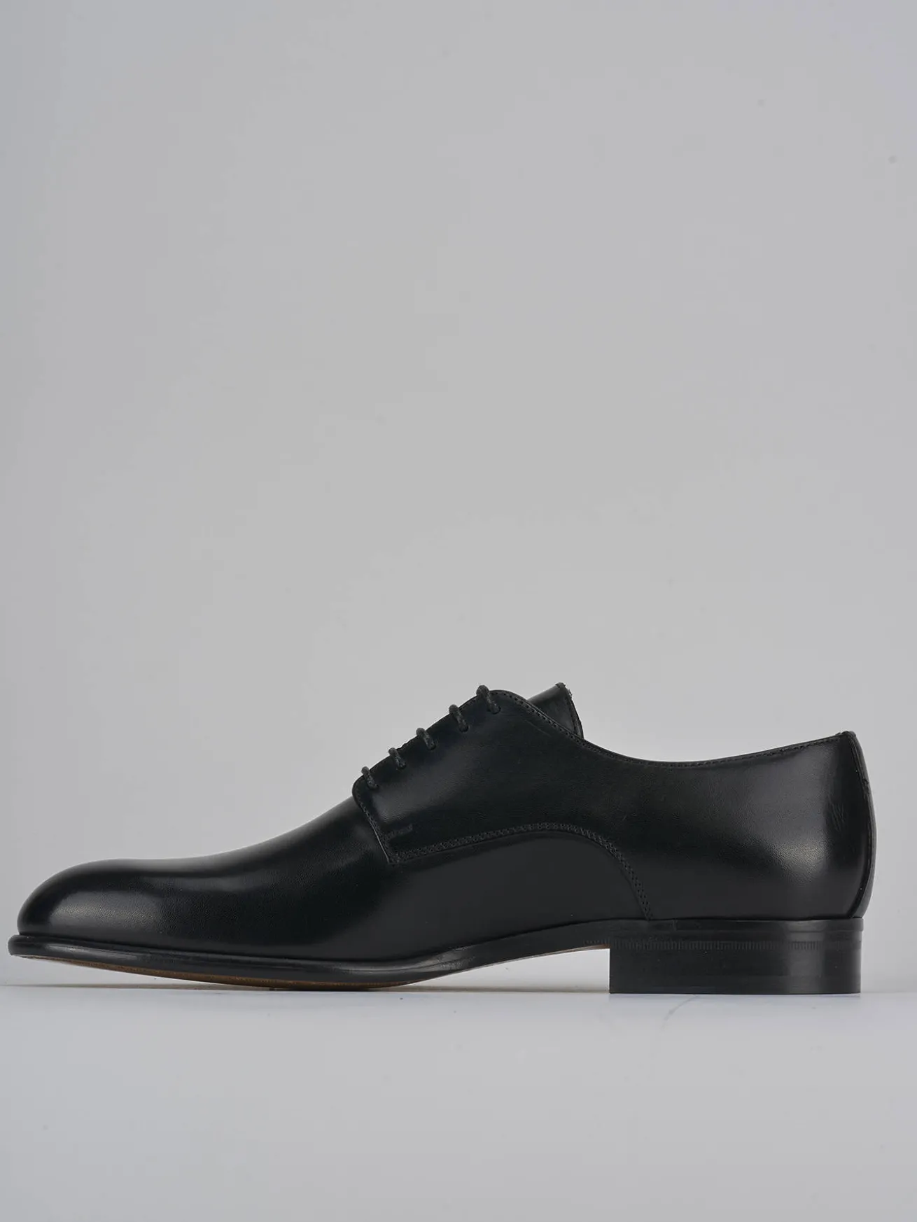 Stringate pelle nero