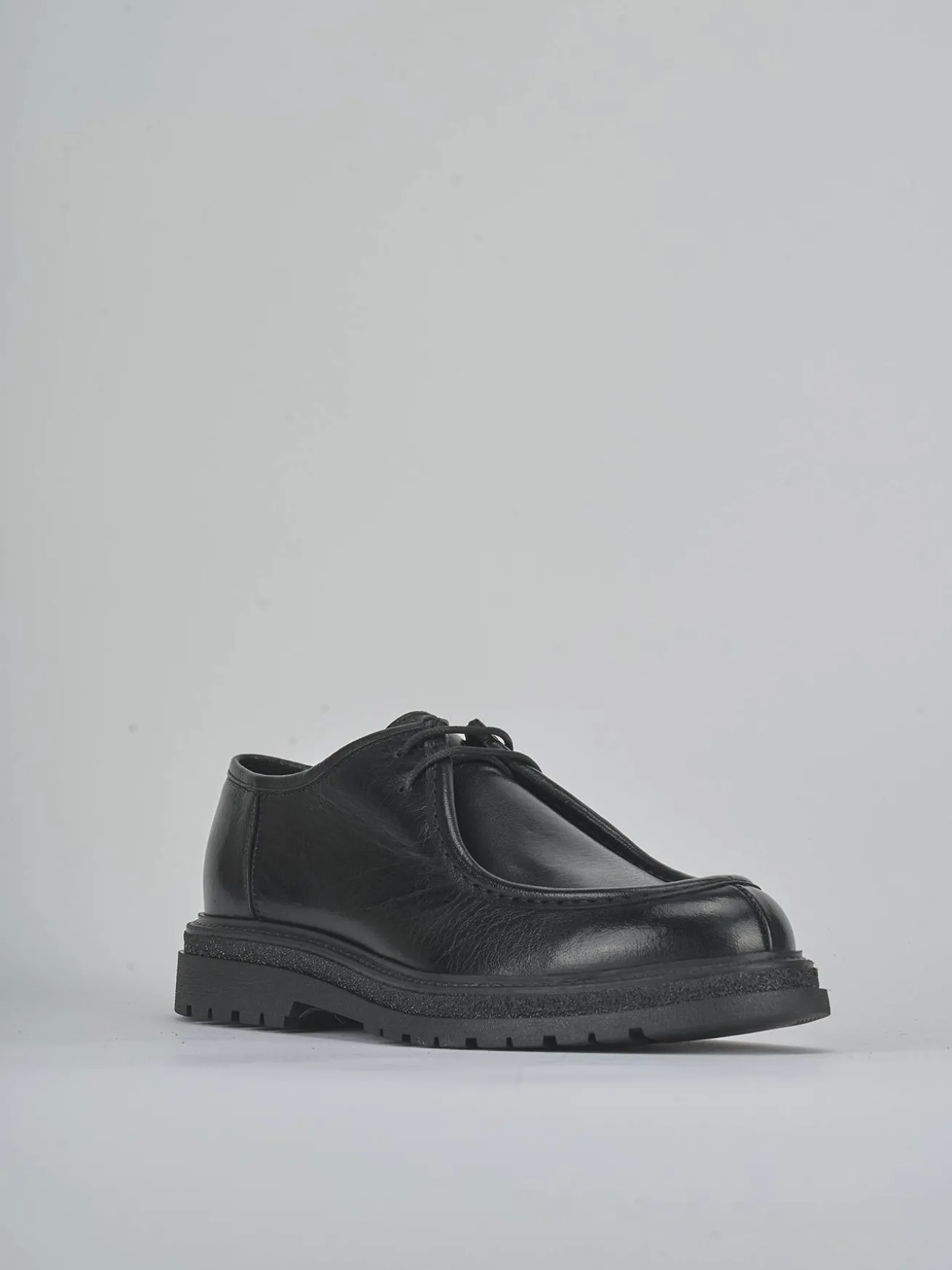 Stringate pelle nero