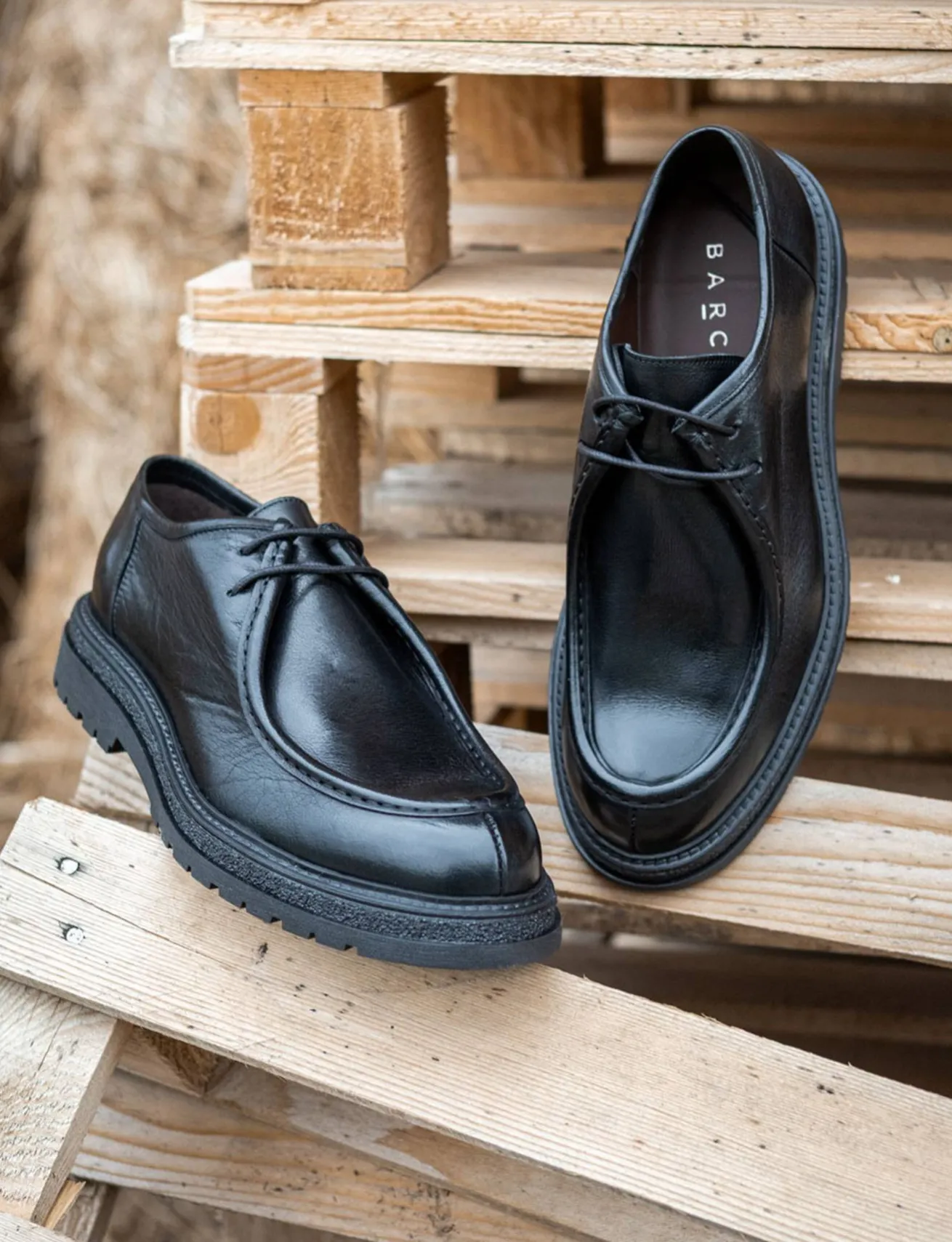 Stringate pelle nero