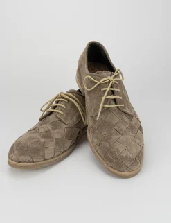 Stringate tacco 1cm camoscio grigio