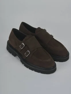 Stringate tacco 3cm camoscio testa