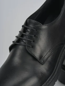 Stringate tacco 2cm pelle nero