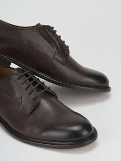 Stringate tacco 1cm pelle testa