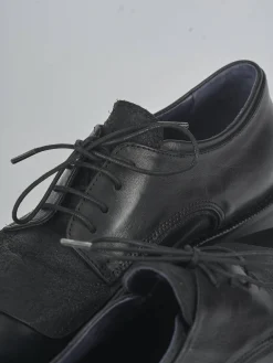 Stringate tacco 1cm pelle nero