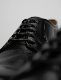 Stringate tacco 1cm pelle nero