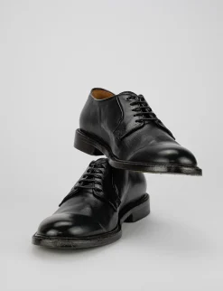 Stringate tacco 1cm pelle nero