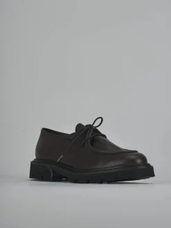 Stringate tacco 3cm pelle testa