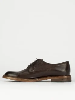 Stringate tacco 1cm pelle testa