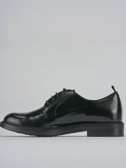 Stringate tacco 2cm pelle nero