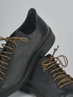 Stringate tacco 1cm pelle nero