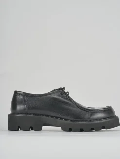 Stringate tacco 1cm pelle nero