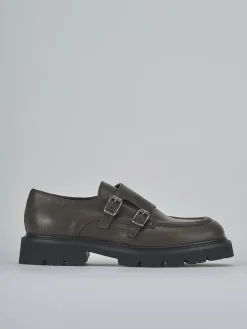 Stringate tacco 2cm pelle testa