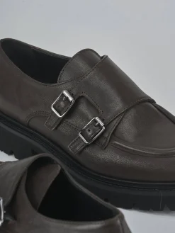 Stringate tacco 2cm pelle testa