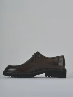 Stringate tacco 2cm pelle testa