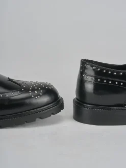 Stringate tacco 2cm pelle nero