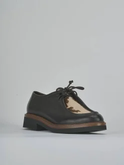 Stringate tacco 2cm pelle testa