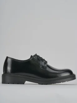 Stringate tacco 2cm pelle nero