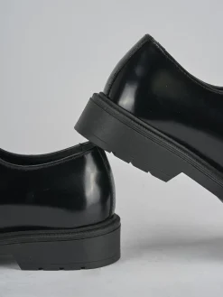 Stringate tacco 2cm pelle nero