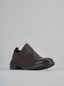 Stringate tacco 1cm pelle bordo'