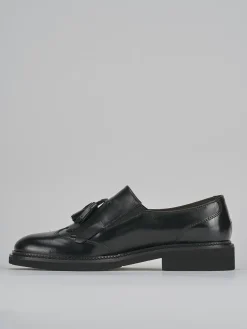 Stringate tacco 2cm pelle nero