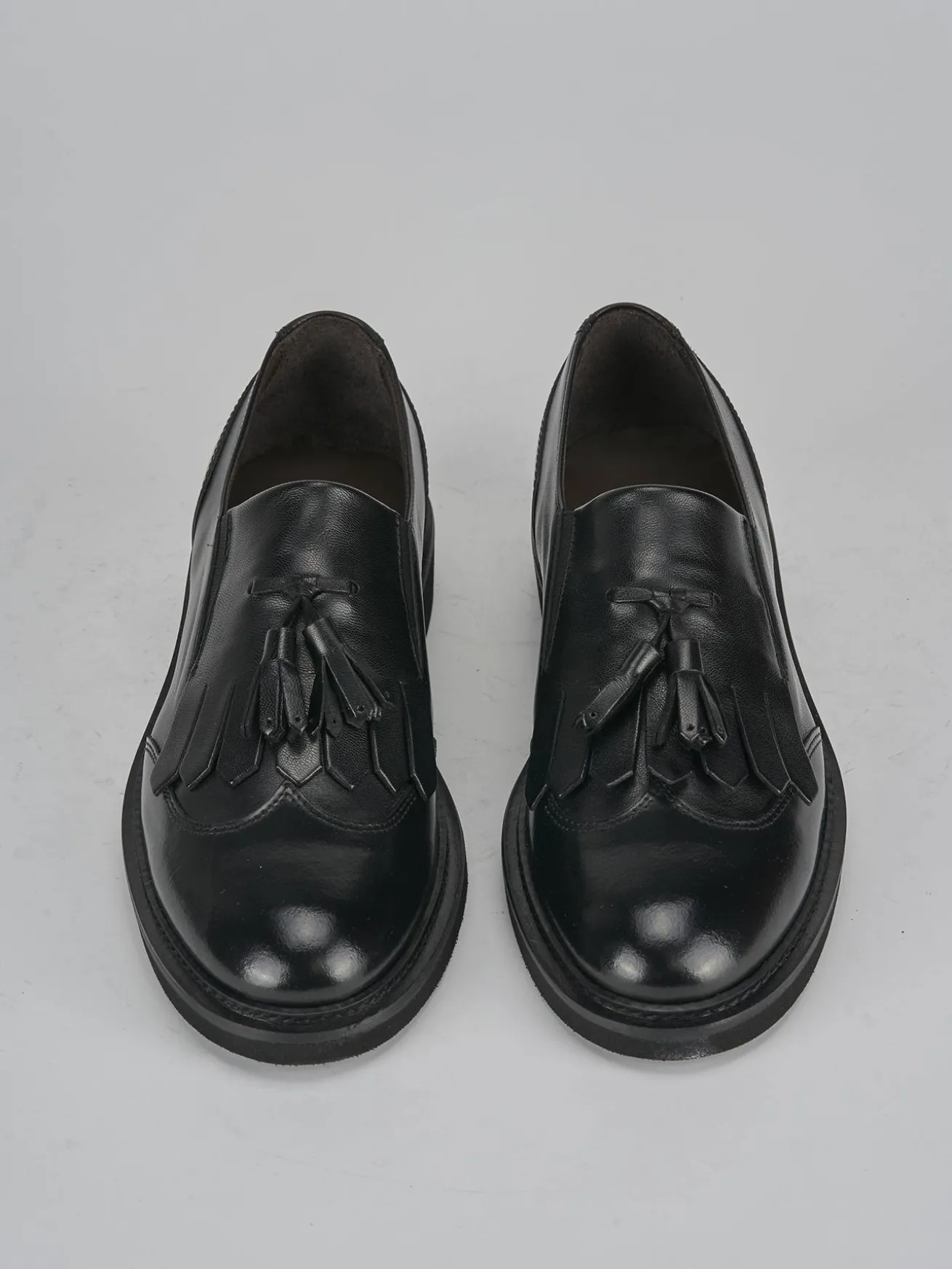 Stringate tacco 2cm pelle nero