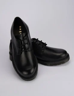 Stringate tacco 1cm pelle nero