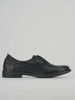 Stringate tacco 1cm pelle nero