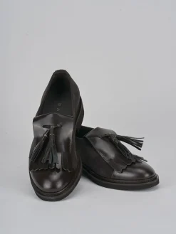 Stringate tacco 2cm pelle testa