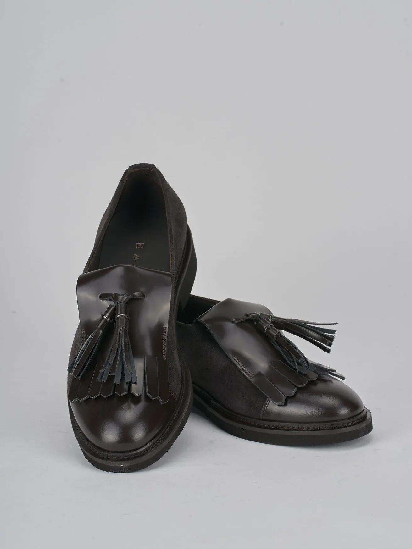 Stringate tacco 2cm pelle testa