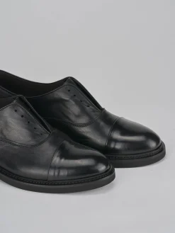 Stringate tacco 2cm pelle nero