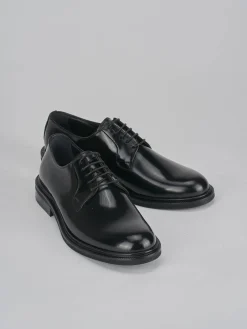 Stringate tacco 1cm pelle nero