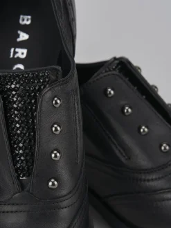 Stringate tacco 2cm pelle nero