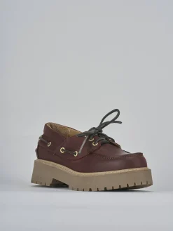 Stringate tacco 3cm pelle bordo'