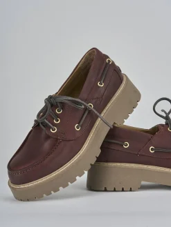 Stringate tacco 3cm pelle bordo'